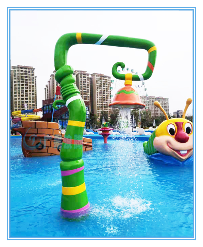 水上樂園設(shè)備，戲水小品，吊鐘噴水