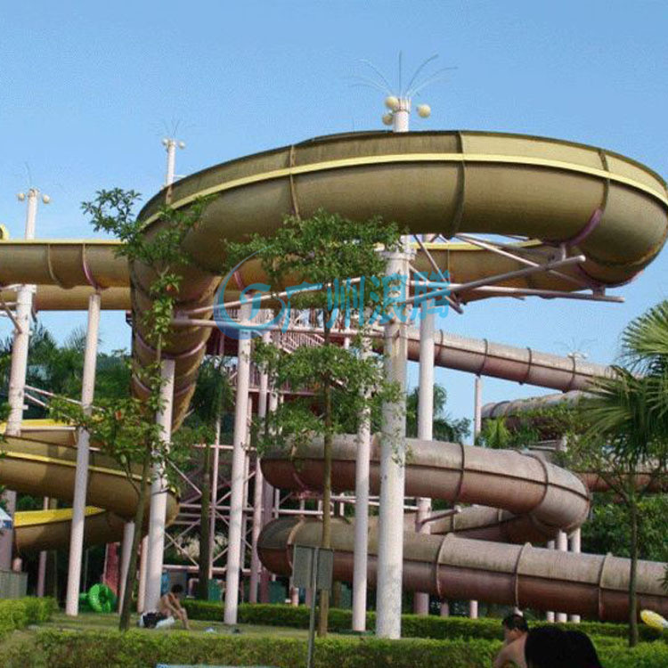 水上樂(lè)園設(shè)備-螺旋組合滑梯